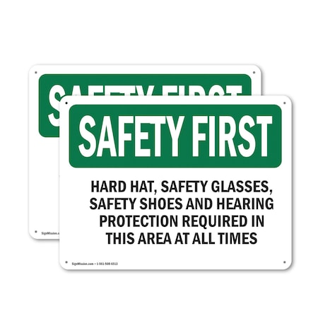 Signmission 12 in Height, 18 in Width, Aluminum, Rectangle OS-2PACK-SF-A-1218-L-10641